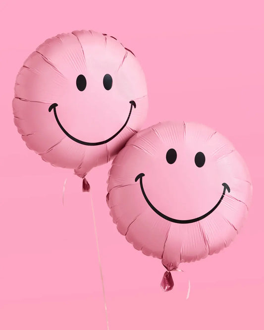 Smiley Balloons - 2 pink balloons xo, Fetti