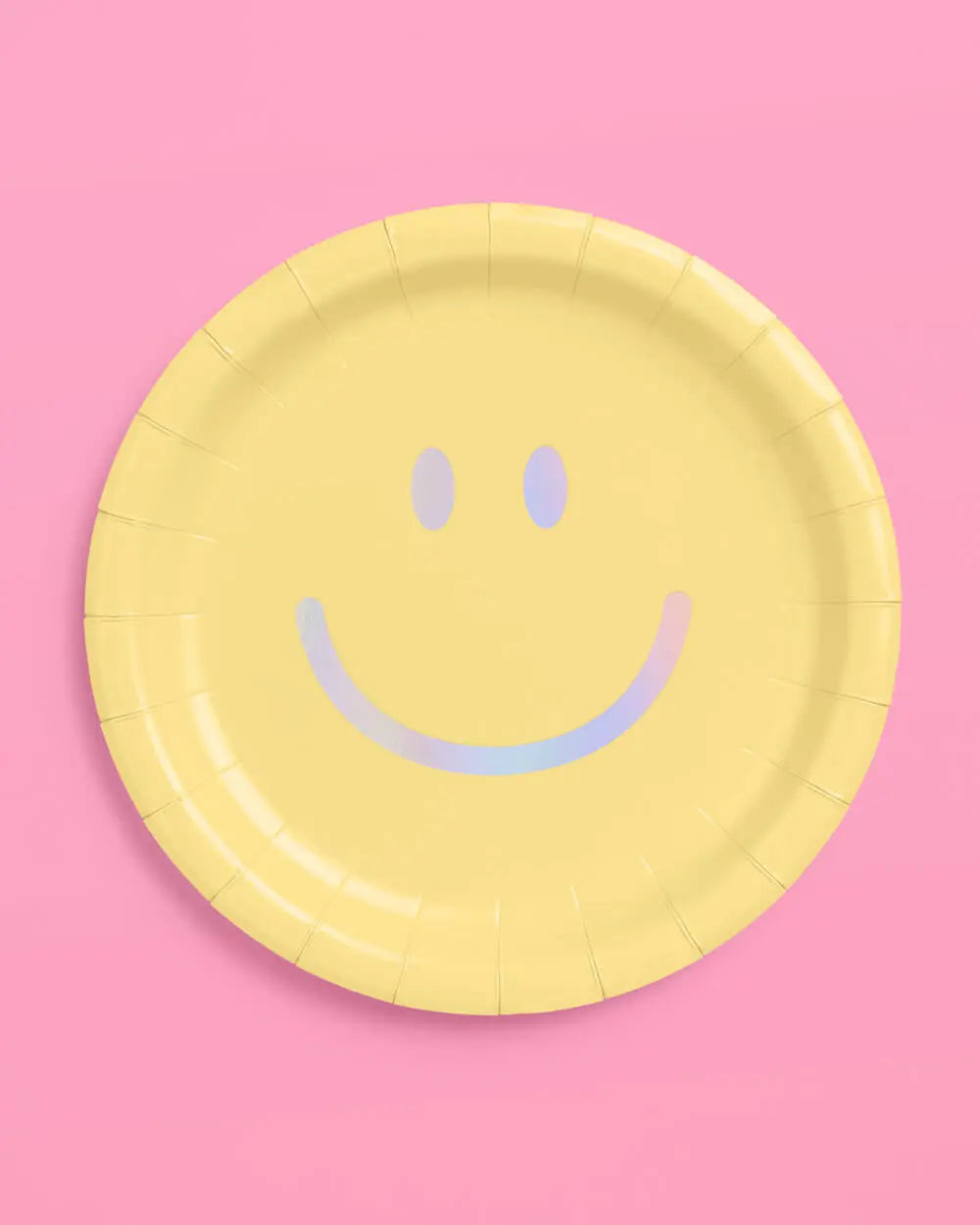 Smiley Plates - 24 paper plates xo, Fetti