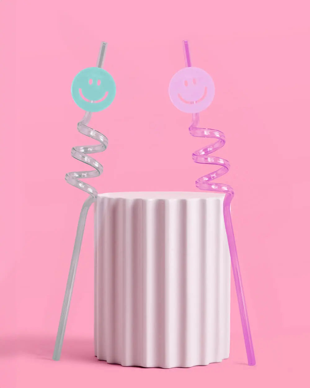 Smiley Straws - 16 reusable straws xo, Fetti