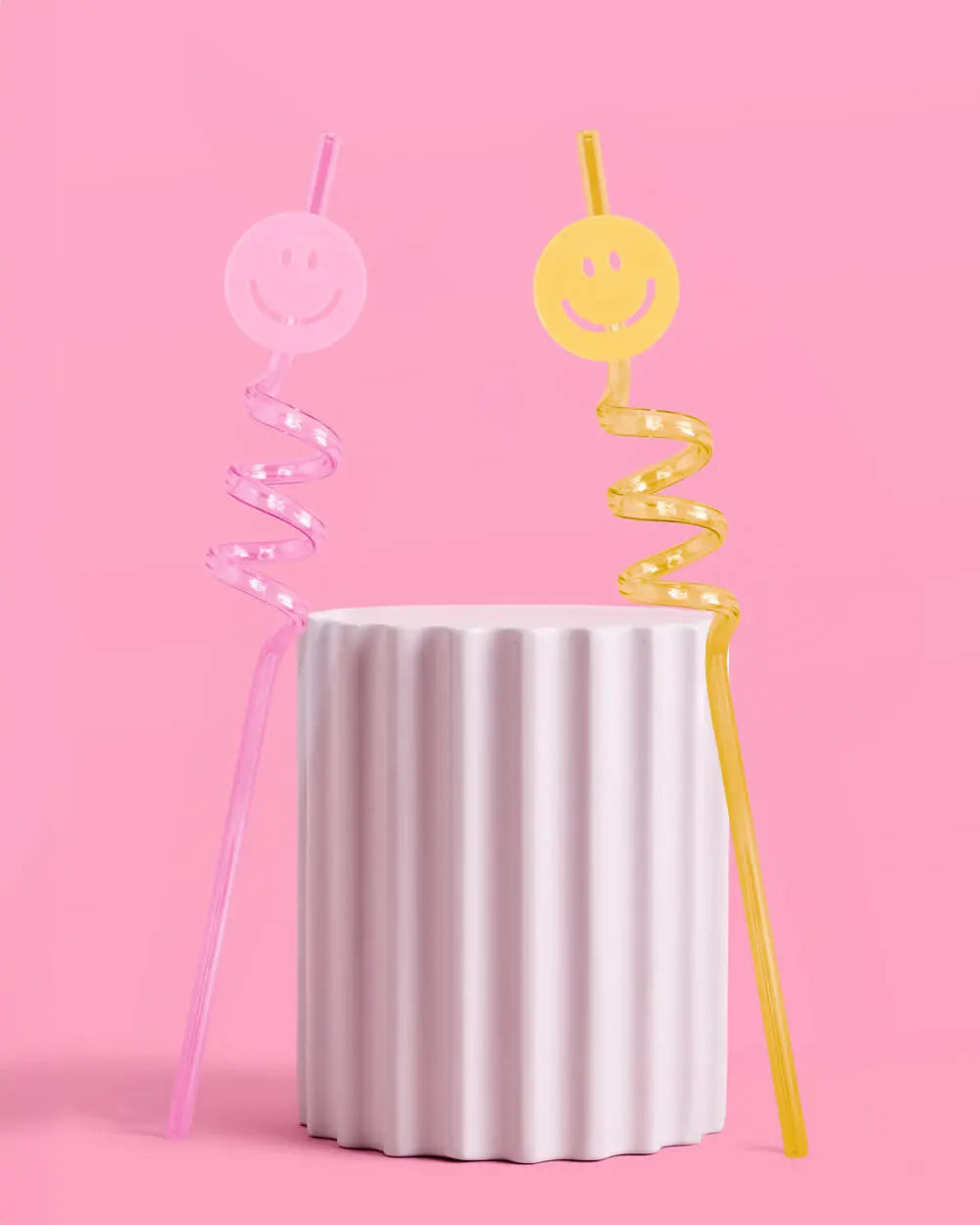 Smiley Straws - 16 reusable straws xo, Fetti