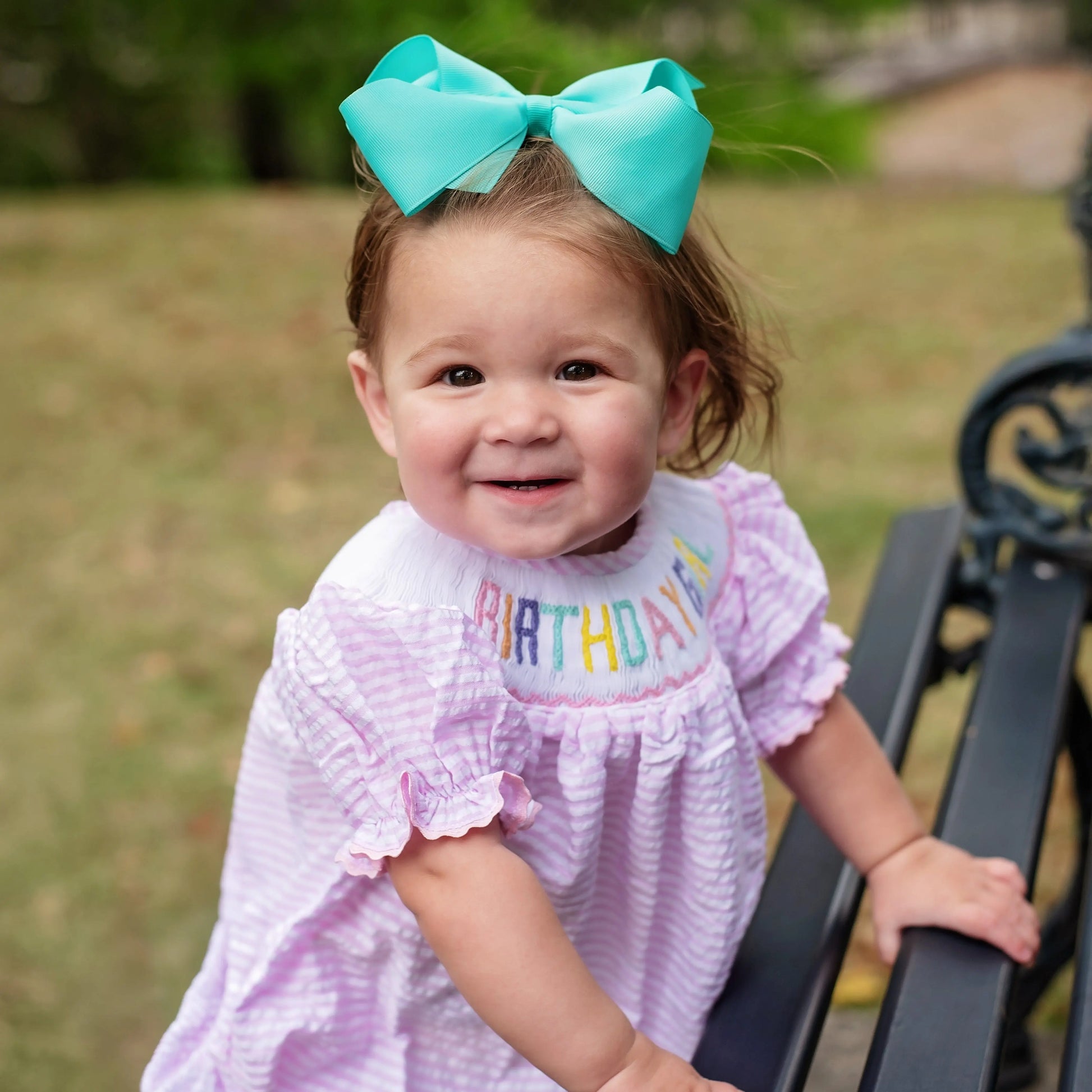 Smocked Birthday Girl Bubble - Latchkey 