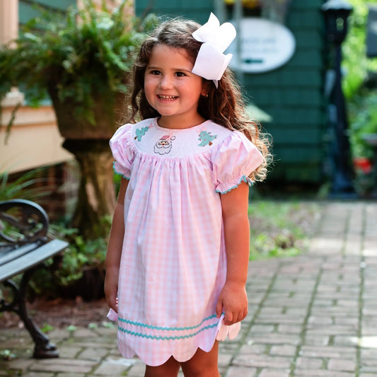 Smocked Christmas Dress - Latchkey 