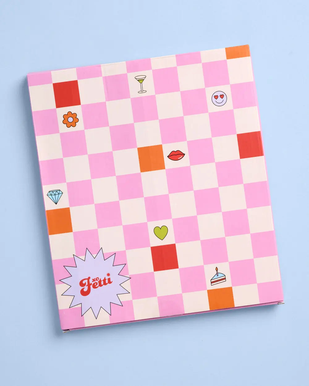 Something Blue Bag - quilted cosmetic bag xo, Fetti