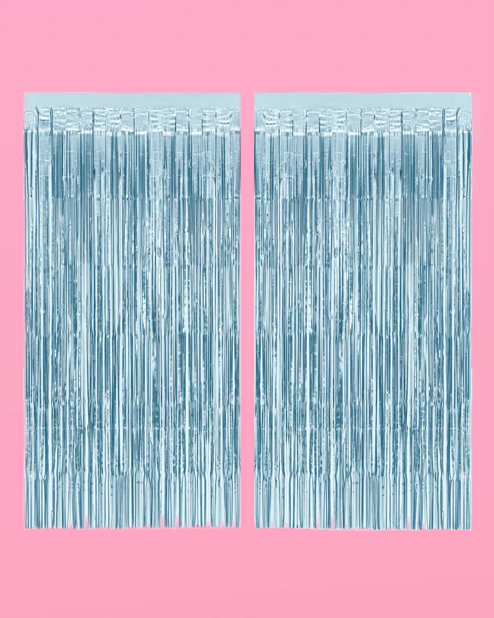 Something Blue Curtain - blue foil curtain xo, Fetti
