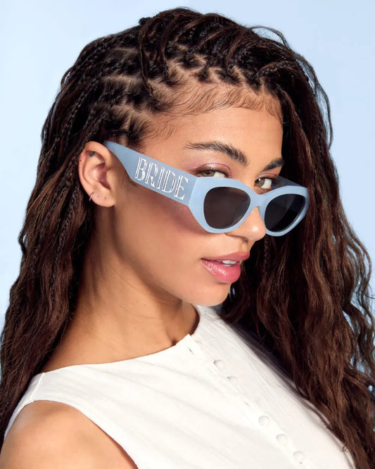 Something Blue Sunnies - bride embossed sunglasses xo, Fetti
