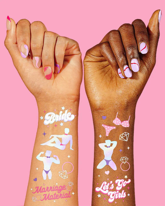 Sorry Mom Tats - 56 foil temporary tattoos xo, Fetti
