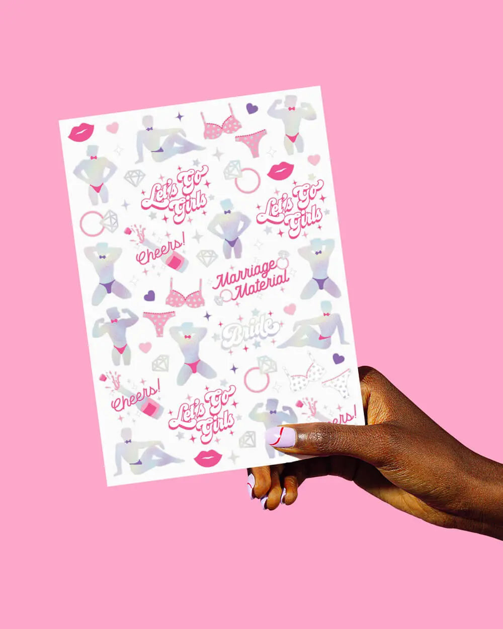 Sorry Mom Tats - 56 foil temporary tattoos xo, Fetti