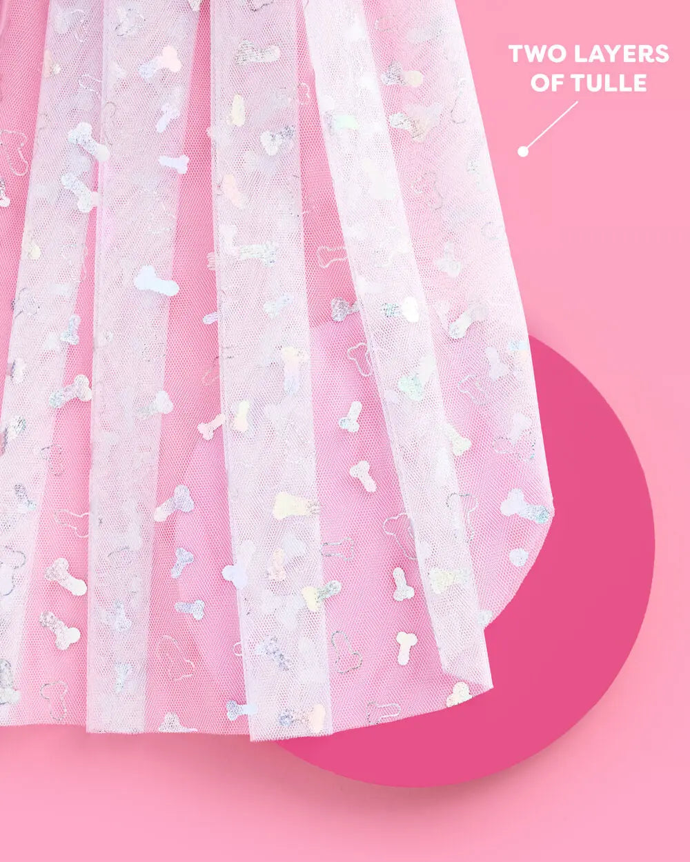 Sorry Mom Veil - iridescent foil penis veil xo, Fetti