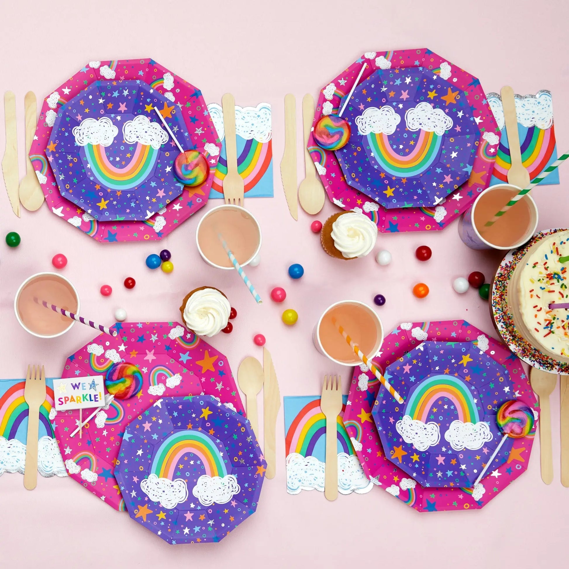 Sparkella x Coterie Rainbow Napkins (25 per pack) Coterie