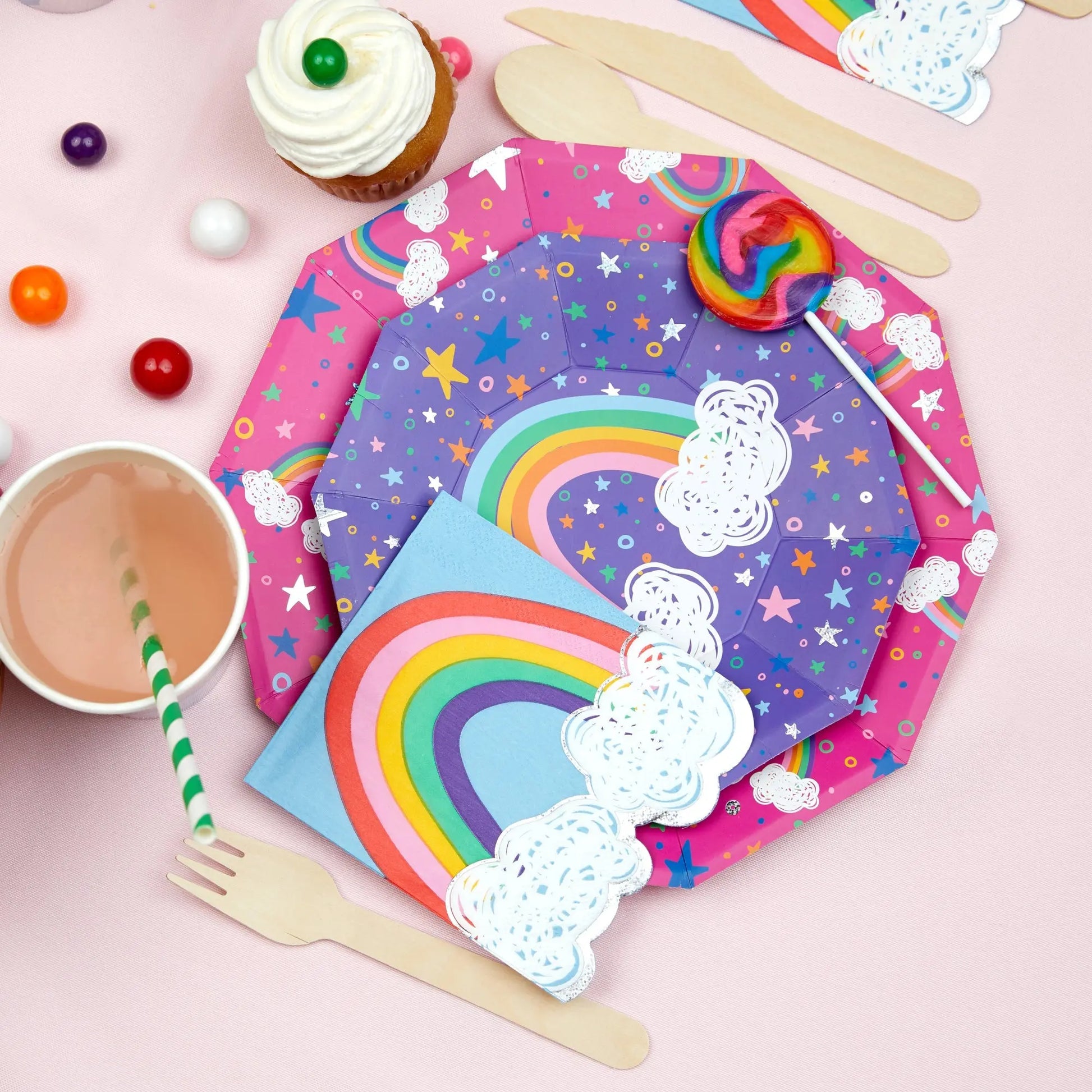 Sparkella x Coterie Rainbow Napkins (25 per pack) Coterie