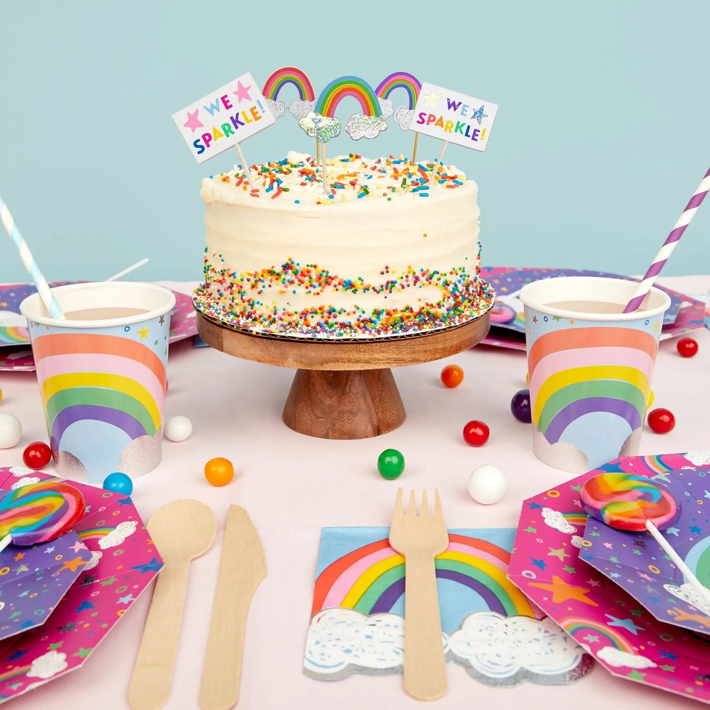 Sparkella x Coterie Rainbow Napkins (25 per pack) Coterie