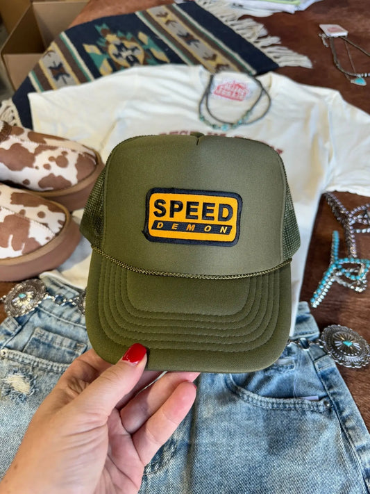 Speed Demon Patch Trucker Hat Wild Junkie