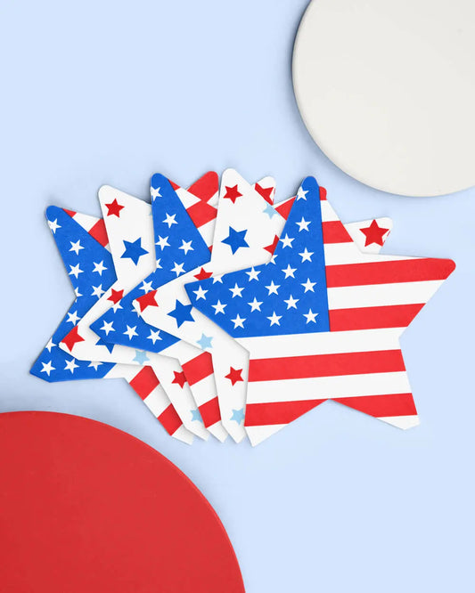 Stars & Stripes Napkins - 50 printed napkins xo, Fetti