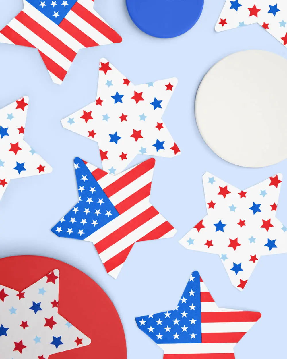 Stars & Stripes Napkins - 50 printed napkins xo, Fetti