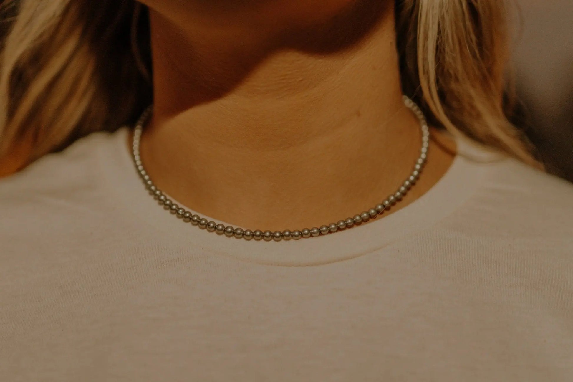 Sterling Silver Pearl Choker Wild Junkie