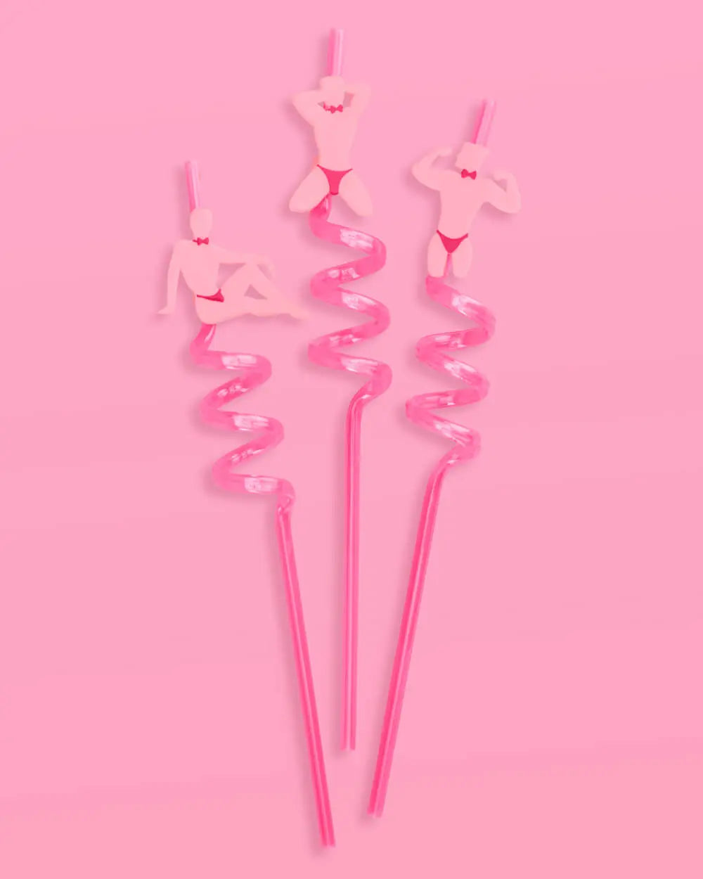 Strip Tease Straws - 12 reusable straws xo, Fetti