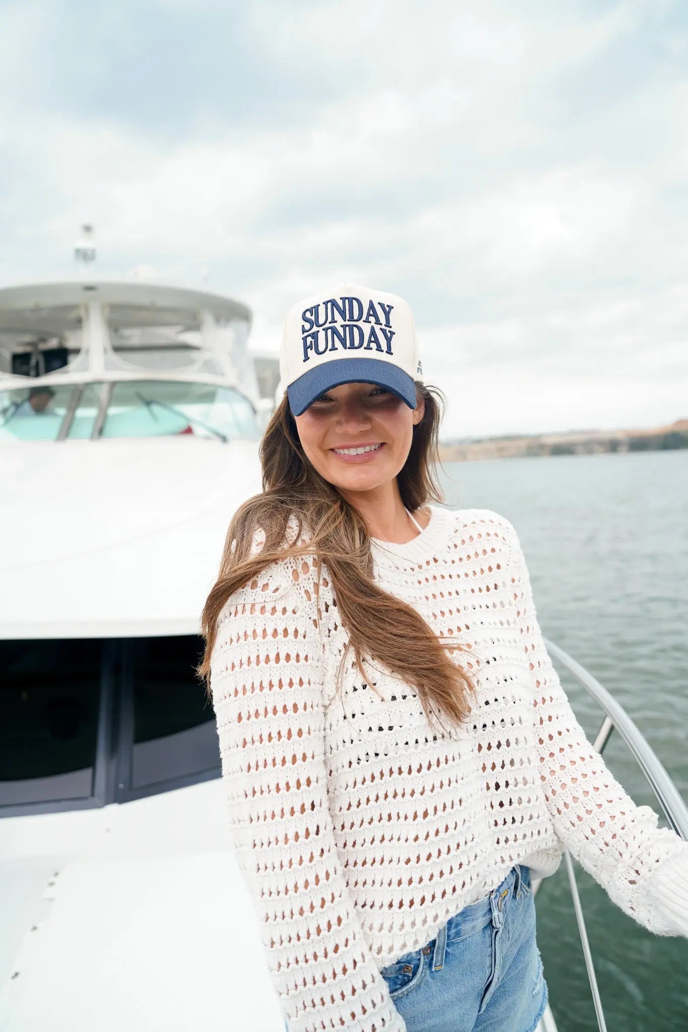 Sunday Funday - Navy Vintage Trucker Hat KenzKustomz