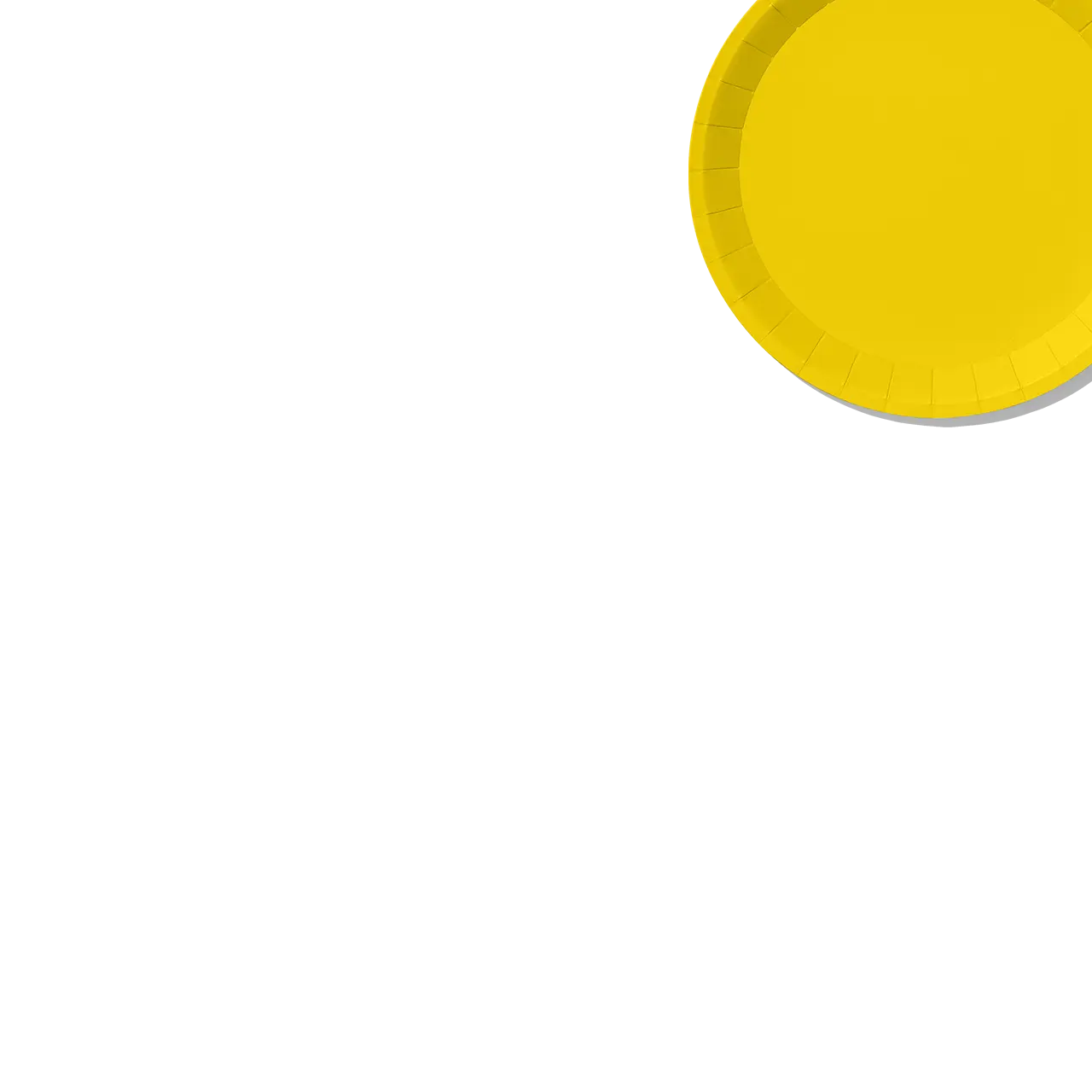 Sunshine Yellow Classic Small Plates (10 per pack) Coterie
