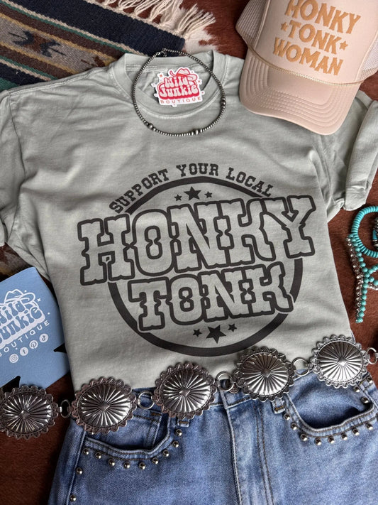 Support Local Honky Tonk Graphic Tee Wild Junkie