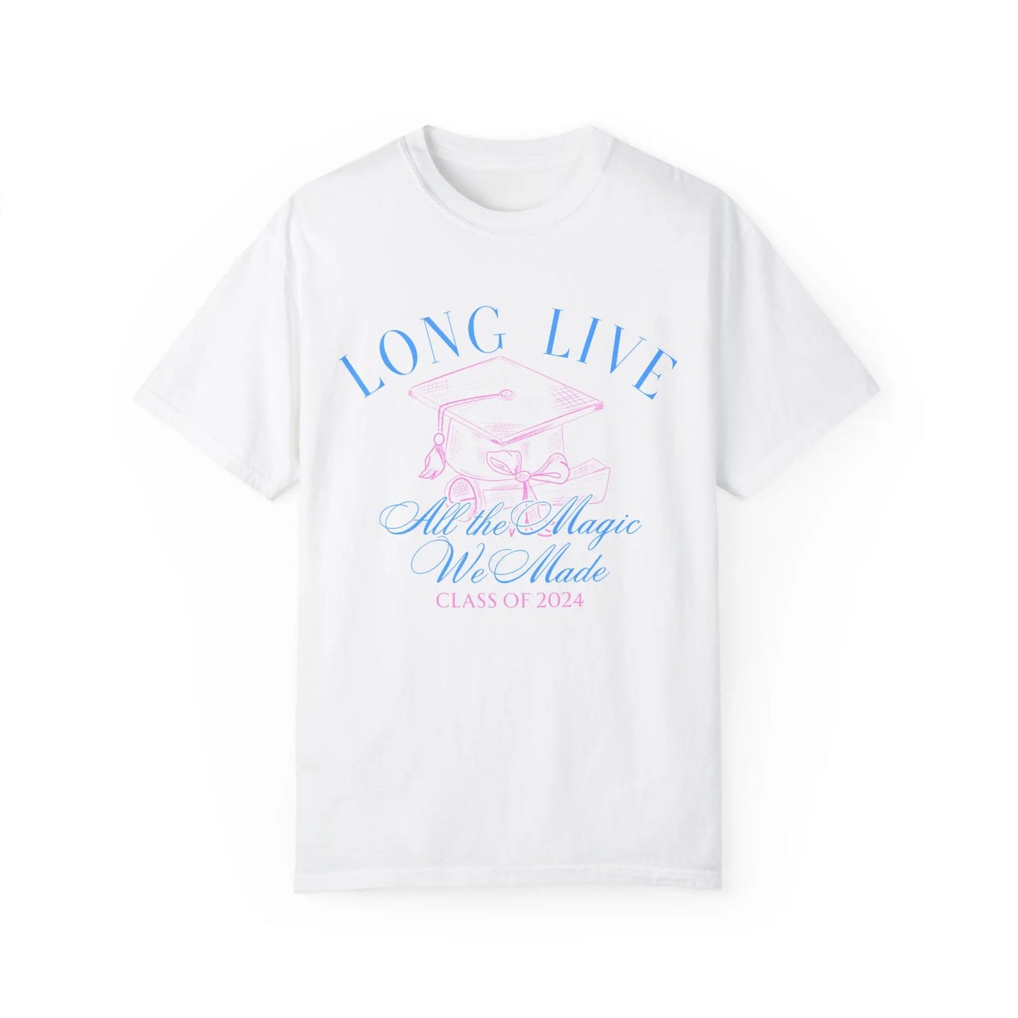 Swift Long Live In My Senior 2024 Era Garment-Dyed T-shirt Printify