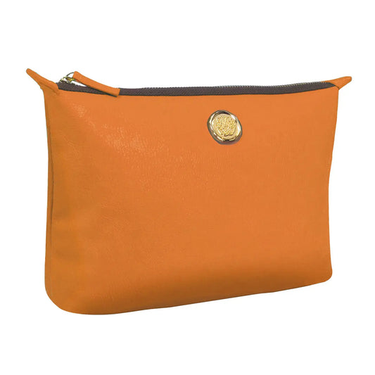 Tangerine Orange Large Cosmetic Bag Anna Griffin Inc.
