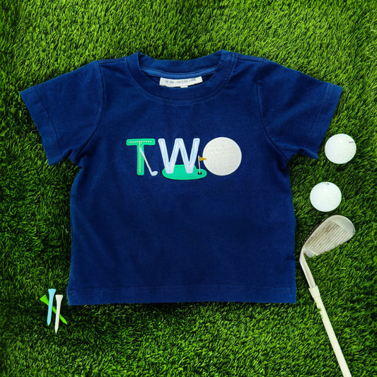 Teeing Up To Two Birthday Golf T-Shirt - Latchkey