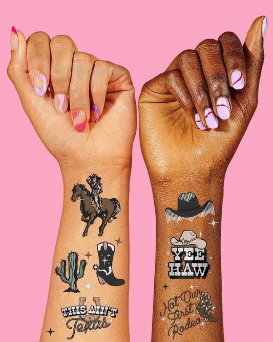 Texas Hold 'Em Tats - 50 temporary tattoos xo, Fetti