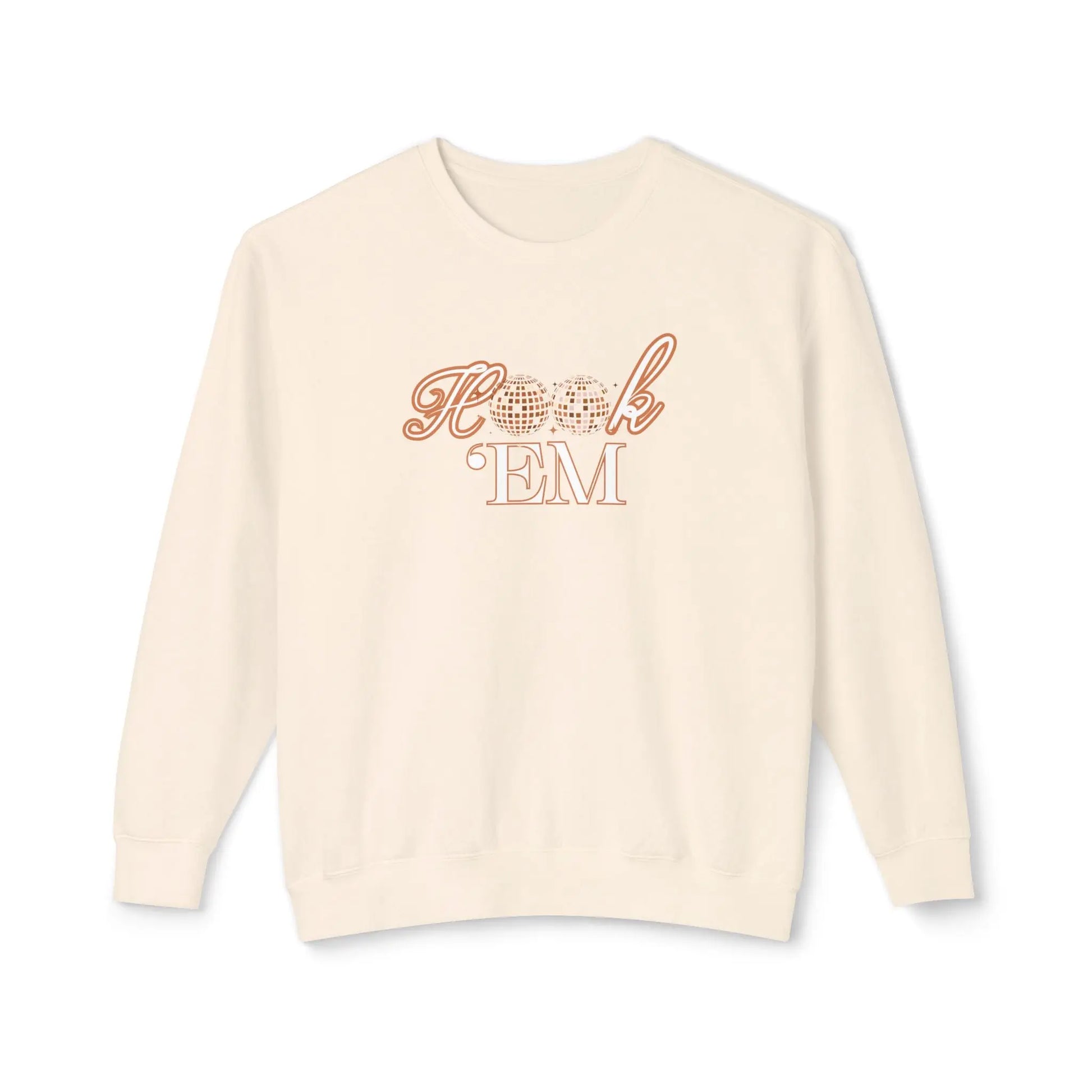 Texas Longhorn Disco Ball Crewneck Sweatshirt Printify