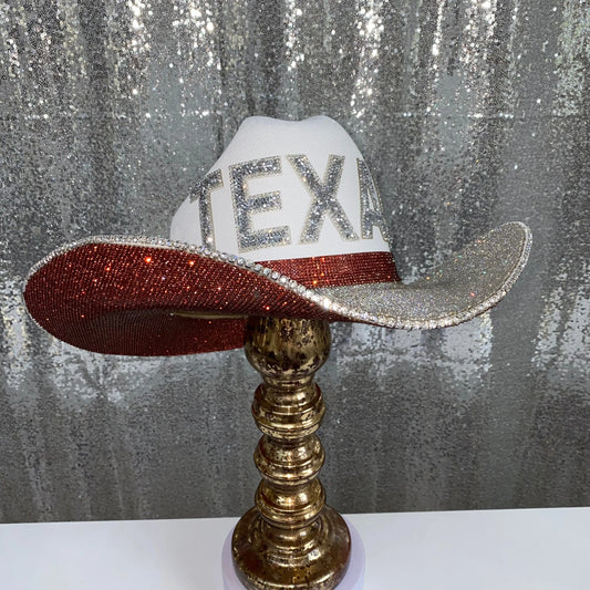 Texas Longhorns Hat Rhinestone Cowgirl