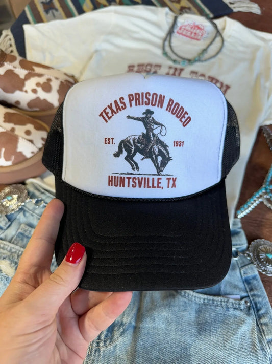 Texas Prison Rodeo Trucker Hat Wild Junkie
