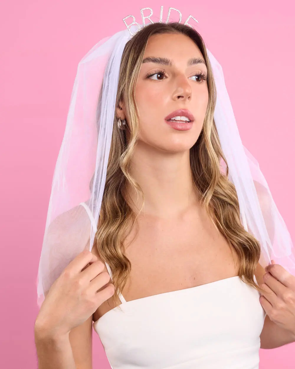 That Bride Headband Veil - headband w/ removable veil xo, Fetti