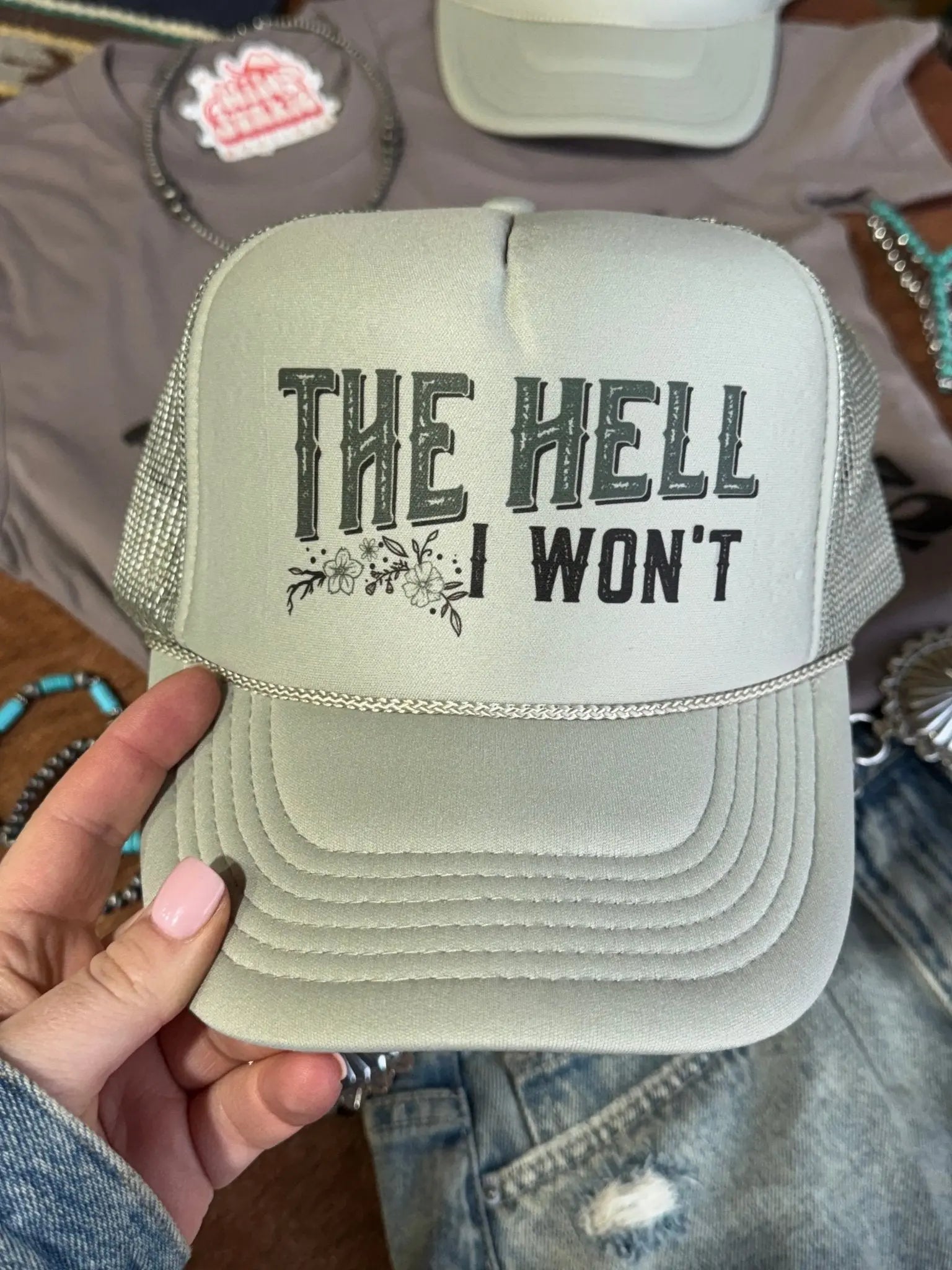 The Hell I Won't Trucker Hat Wild Junkie