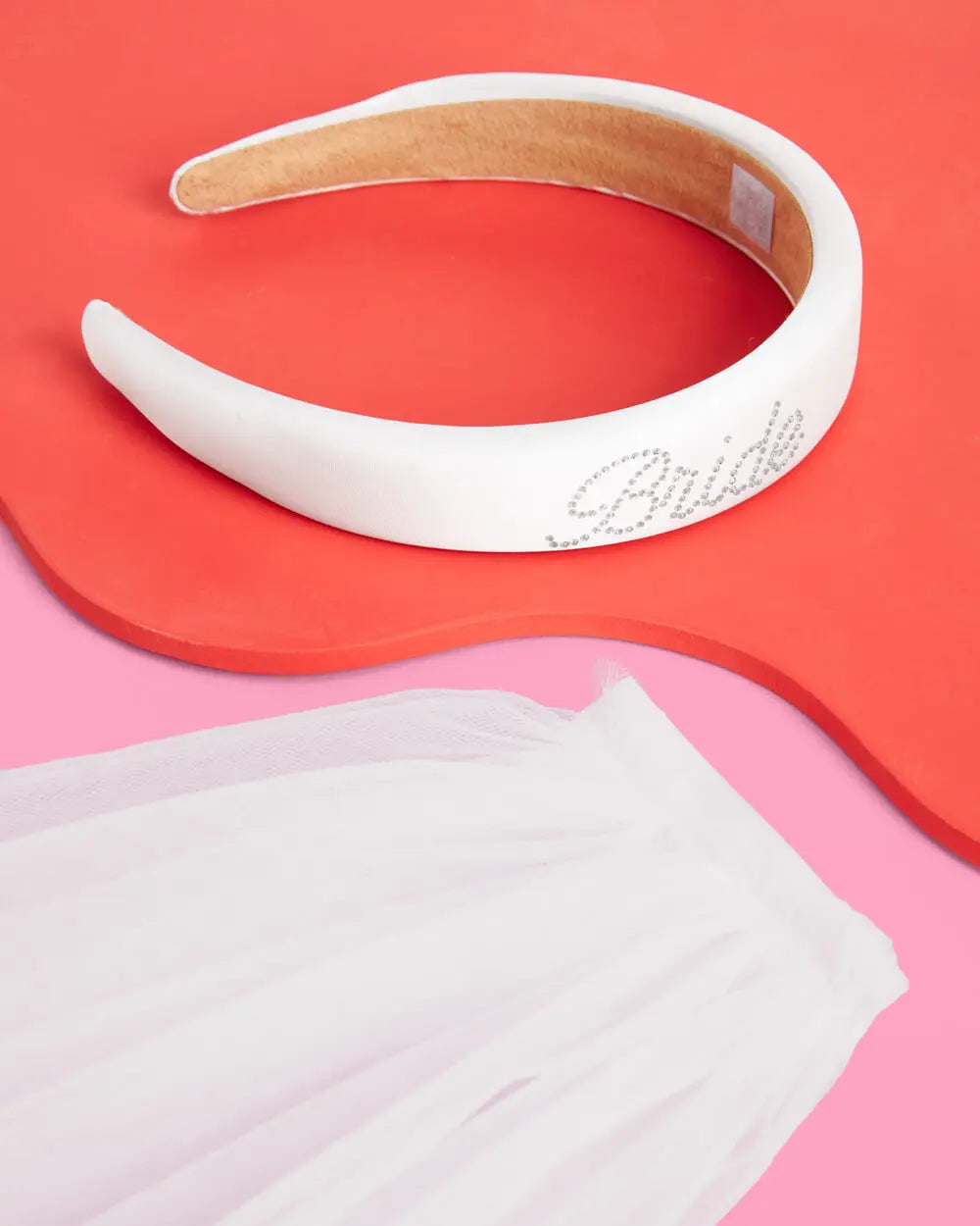 The Noncommittal 2.0 - headband w/ removable veil xo, Fetti