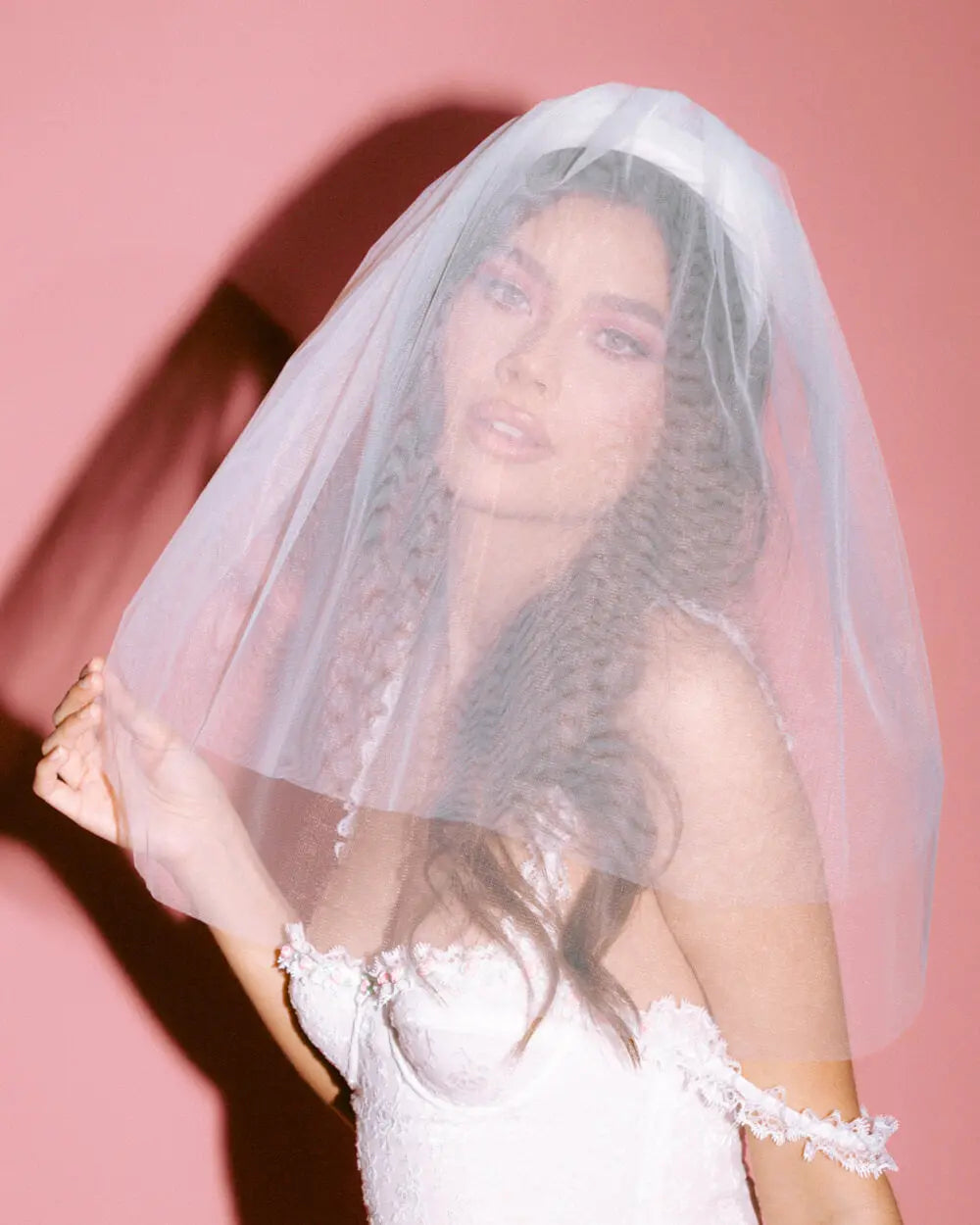 The Noncommittal Pack - veil headband + sash xo, Fetti