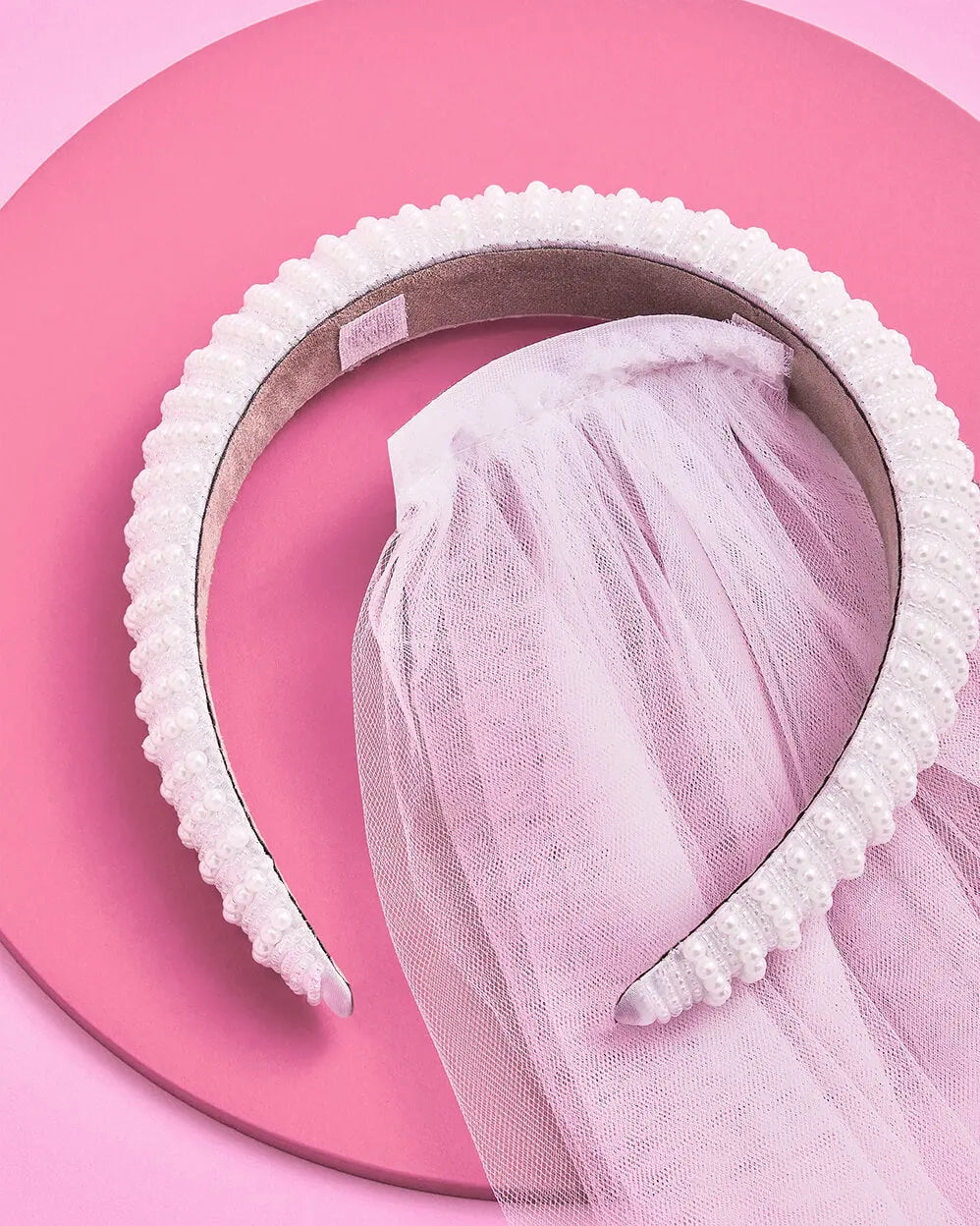 The Noncommittal - headband w/ removable veil xo, Fetti