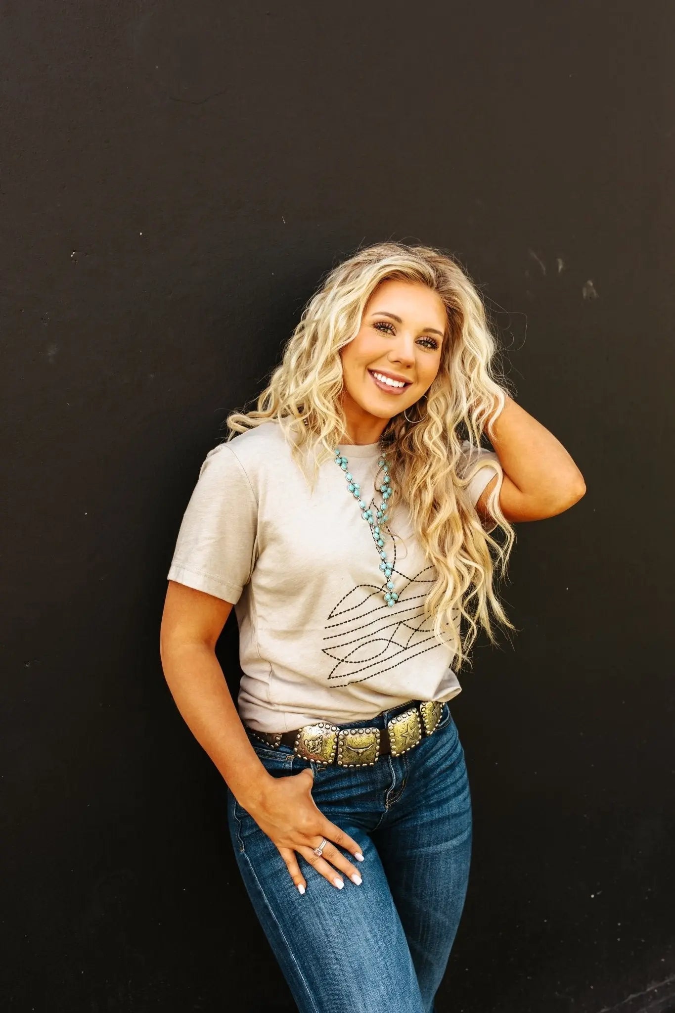 The Original, Viral Boot Stitch Western Graphic Tee Wild Junkie