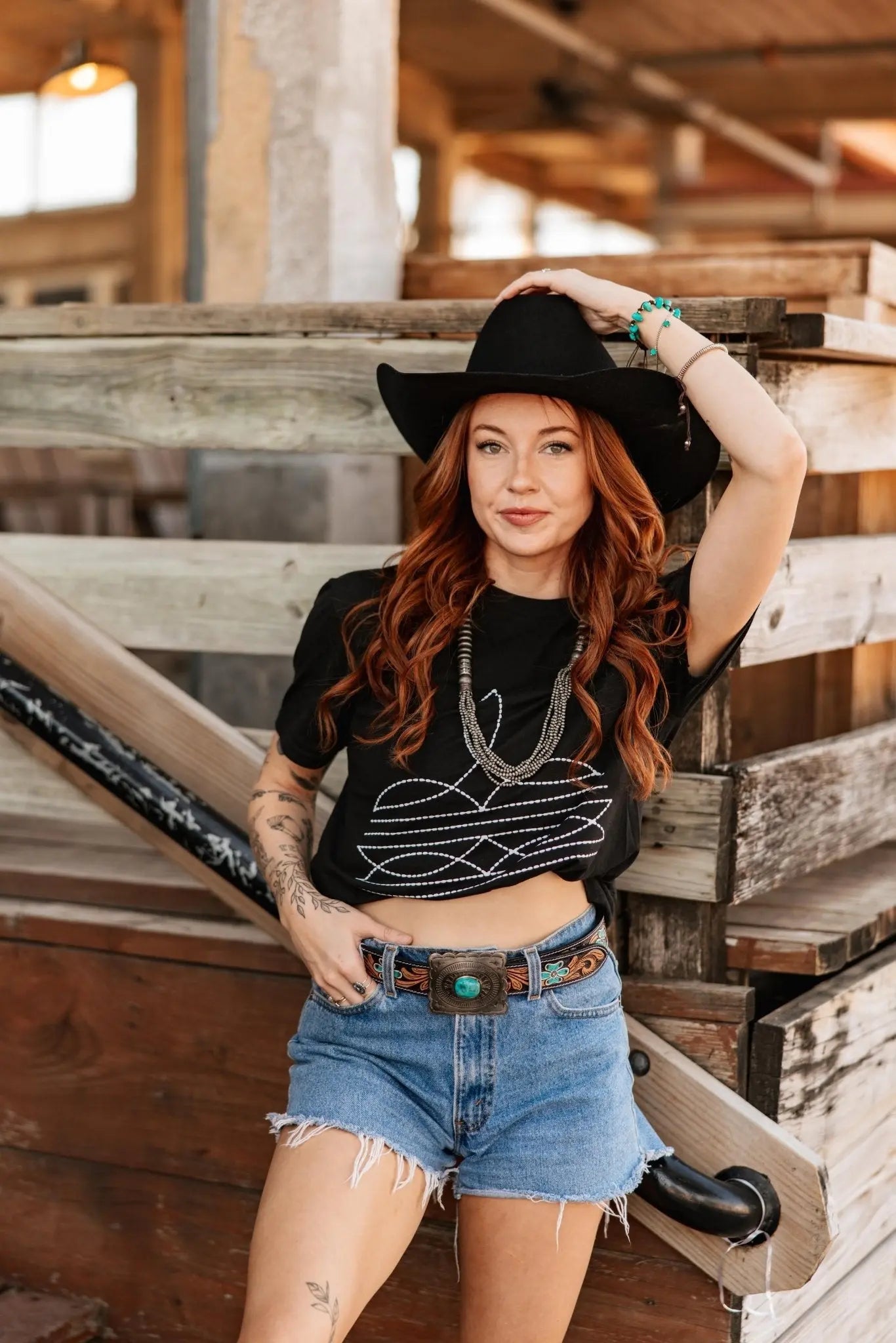The Original, Viral Boot Stitch Western Graphic Tee Wild Junkie