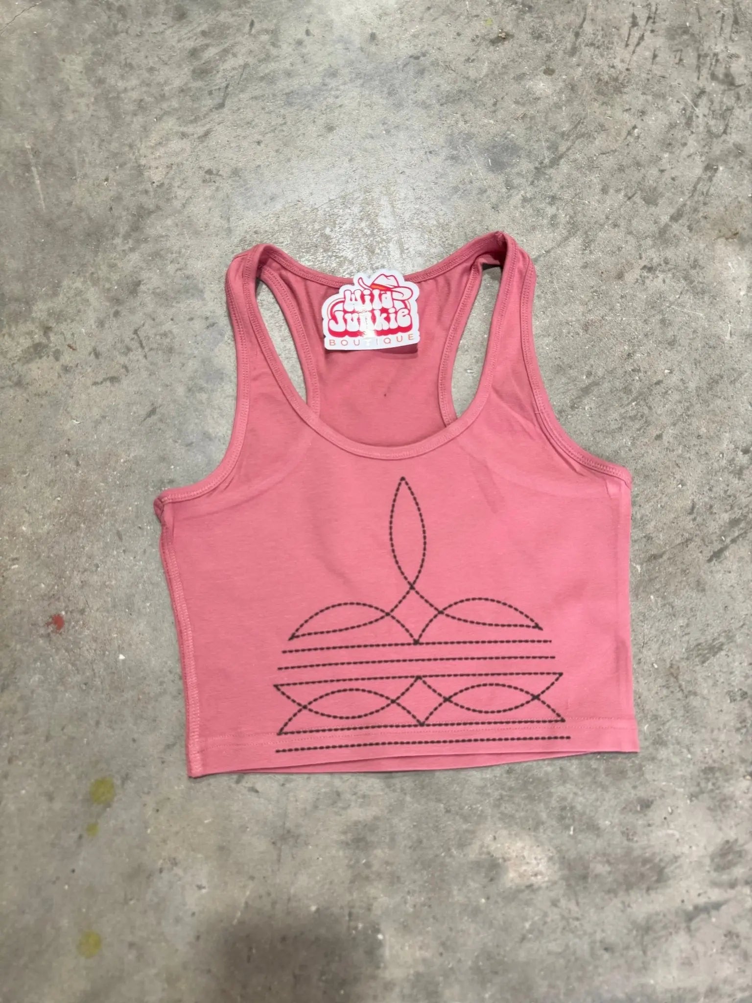 The Original, Viral Boot Stitch Western Tank Top Wild Junkie
