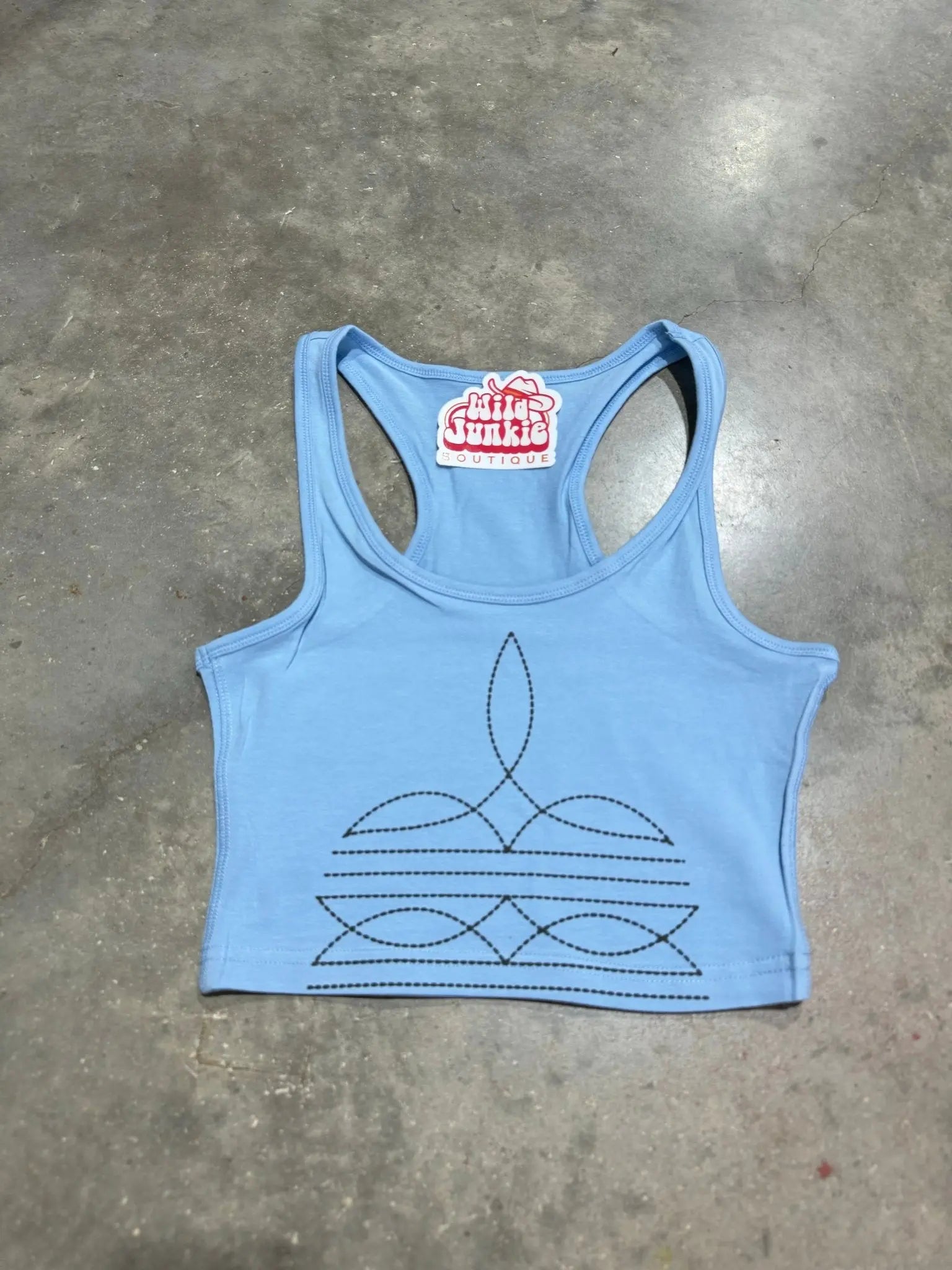 The Original, Viral Boot Stitch Western Tank Top Wild Junkie