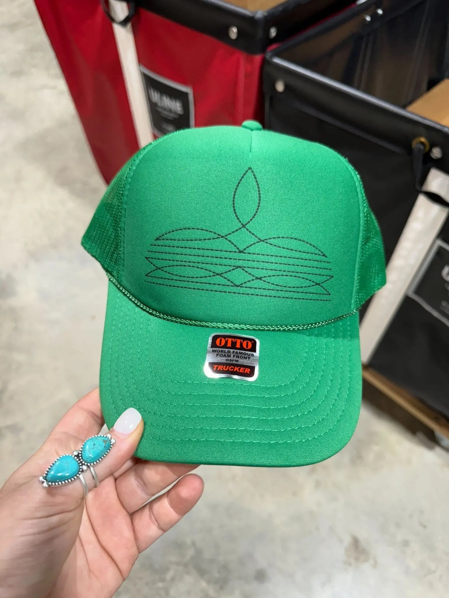 The Viral Boot Stitch Trucker Hat Wild Junkie