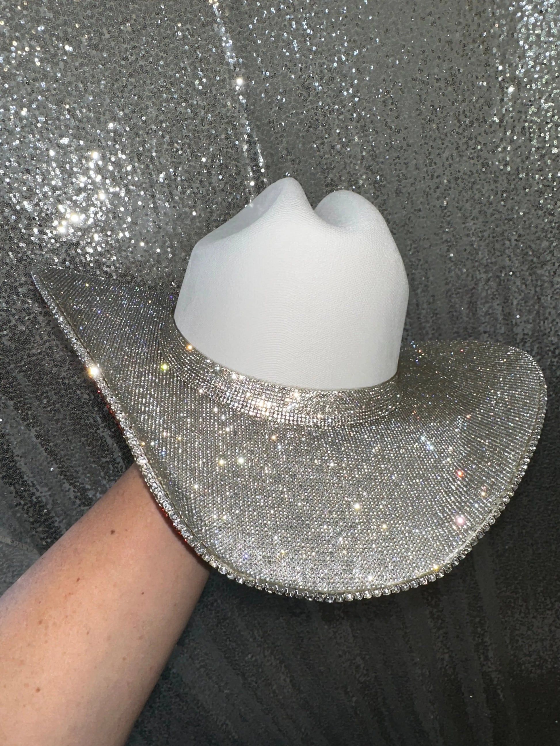 The "America" Hat - Crystal On Top Rhinestone Cowgirl
