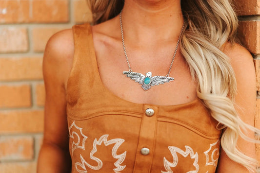 Thunderbird Turquoise Chain Necklace Wild Junkie