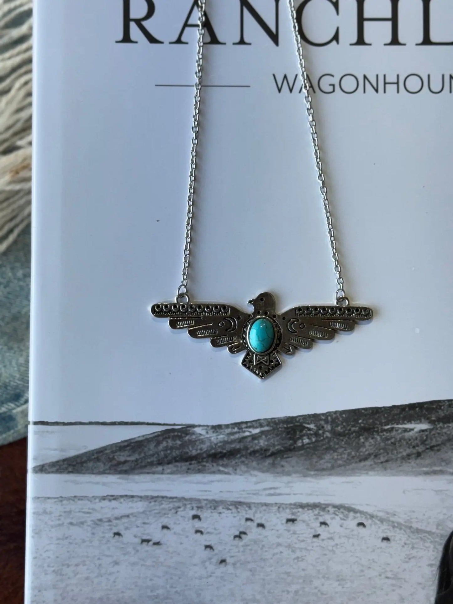 Thunderbird Turquoise Chain Necklace Wild Junkie