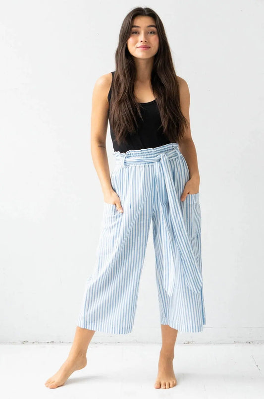 Tie Waist Crop Pants Salua Lingerie