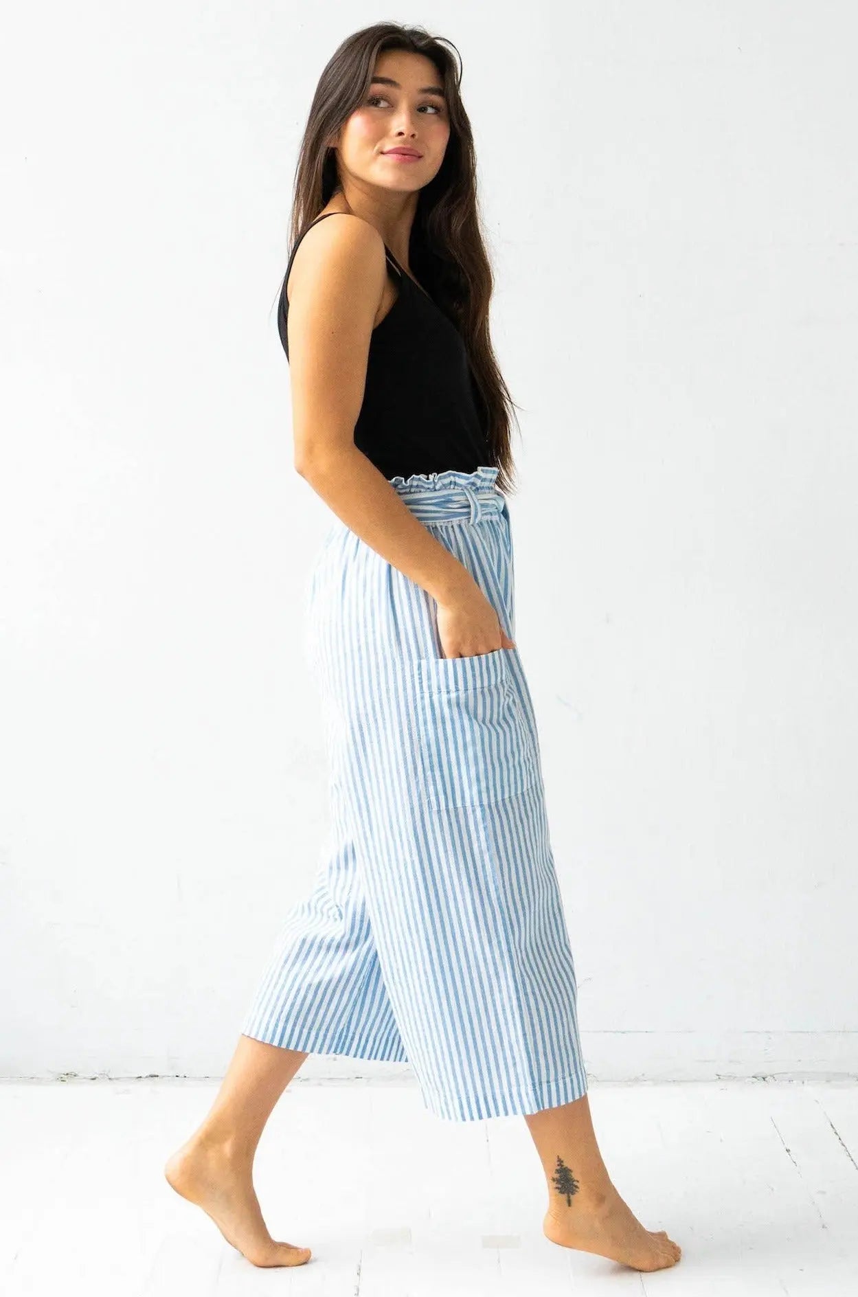 Tie Waist Crop Pants Salua Lingerie