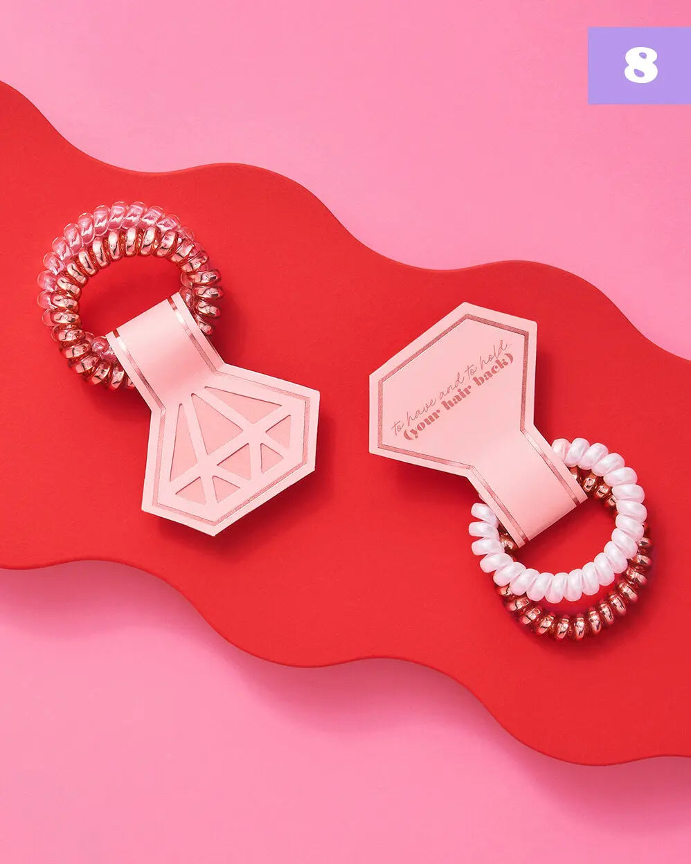 Tied Up Scrunchies - 8 coil scrunchie sets xo, Fetti