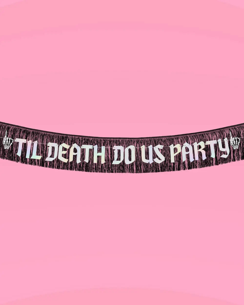 Till Death Banner - two piece banner xo, Fetti