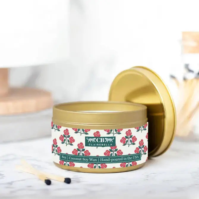 Tin Candle - Betsy Red (Sage & Cypress) CB Studio