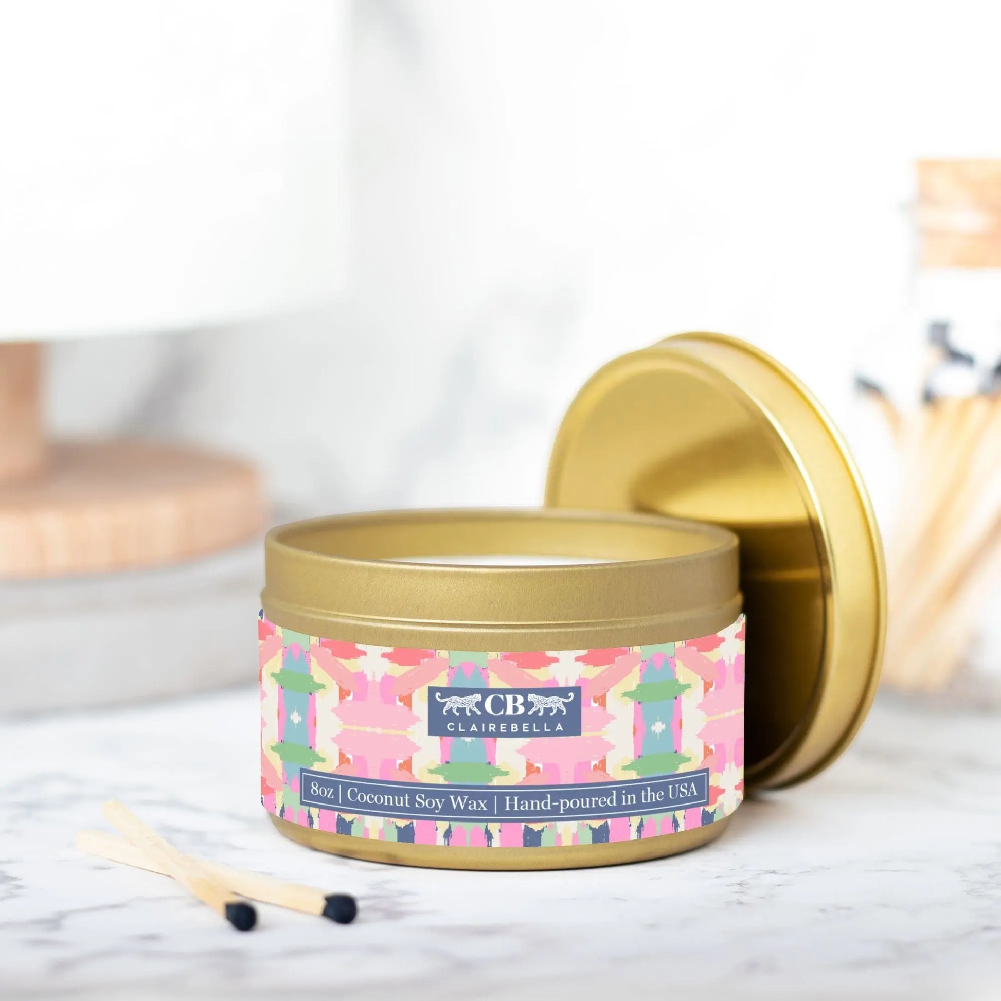 Tin Candle - Mila Navy (Spiced Oatmilk) CB Studio