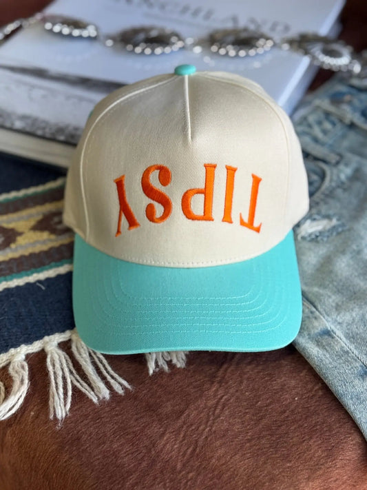 Tipsy Embroidered Trucker Hat Wild Junkie